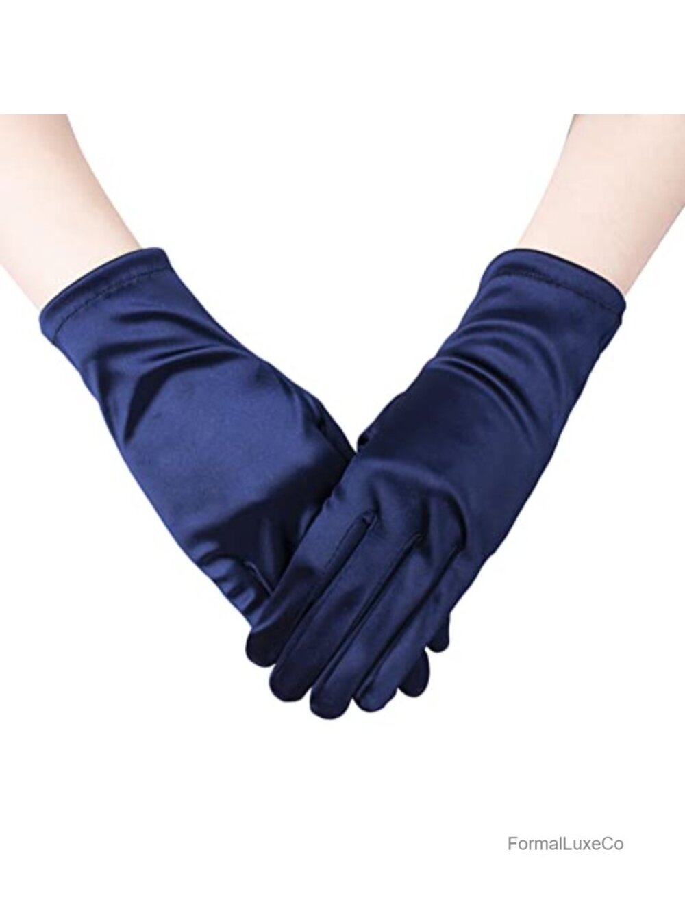 Satin Short Gloves 9 Inch Tea Party 1920s Flapper Costume Accessory